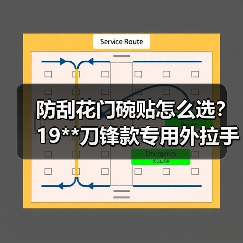 防刮花门碗贴怎么选？19**刀锋款专用外拉手装饰（图3）