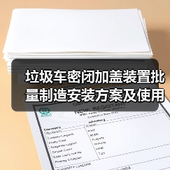 垃圾车密闭加盖装置批量制造安装方案及使用技巧（图4）