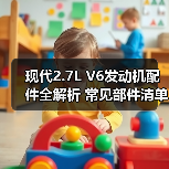 现代2.7L V6发动机配件全解析 常见部件清单（图3）