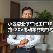 小区物业停车场工厂10路220V电动车充电桩控制器 投币刷卡定时（图3）