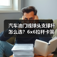 汽车油门线球头支撑杆怎么选？6x6拉杆卡簧连接方案解析（图3）