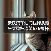 豪沃汽车油门线球头液压支撑杆卡簧6x6拉