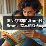 圆头钉镀铜1.5mm长25mm，家具相框线画配件怎么选？（图2）