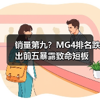 销量第九?MG4排名跌出前五暴露致命短板(图3) 销量第九?MG4排名跌出前五暴露致命短板(图3)