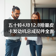 五十铃4JB12.8排量皮卡发动机总成配件全面解析（图2）