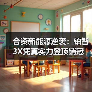 合资新能源逆袭：铂智3X凭真实力登顶销冠