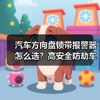 汽车方向盘锁带报警器怎么选？高安全防劫车必备（图1）