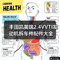 丰田凯美瑞2.4VVTI发动机拆车件配件大全（图2）