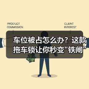 车位被占怎么办？这款拖车锁让你秒变