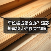 车位被占怎么办？这款拖车锁让你秒变