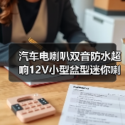 汽车电喇叭双音防水超响12V小型盆型迷你喇叭通用型（图1）