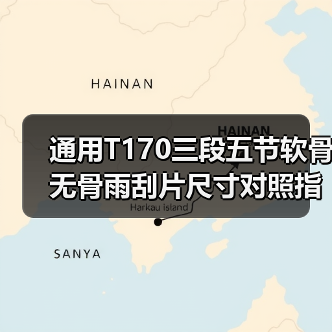 通用T170三段五节软骨无骨雨刮片尺寸对照指南（图4）