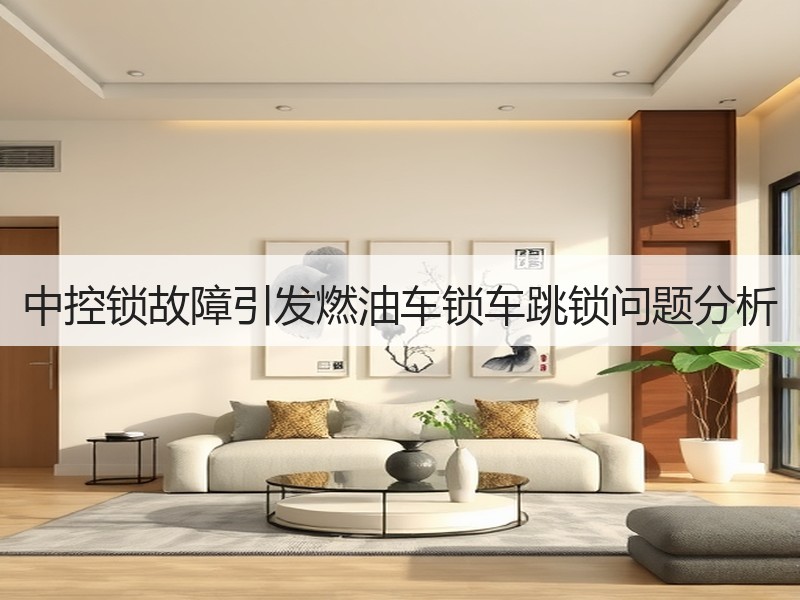 中控锁故障引发燃油车锁车跳锁问题分析