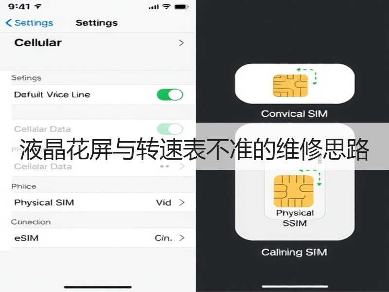 液晶花屏与转速表不准的维修思路