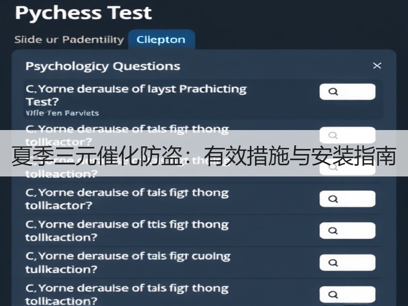 夏季三元催化防盗：有效措施与安装指南
