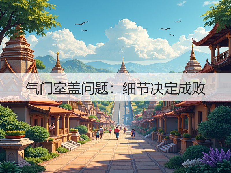 气门室盖问题：细节决定成败