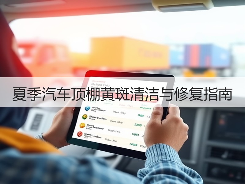 夏季汽车顶棚黄斑清洁与修复指南