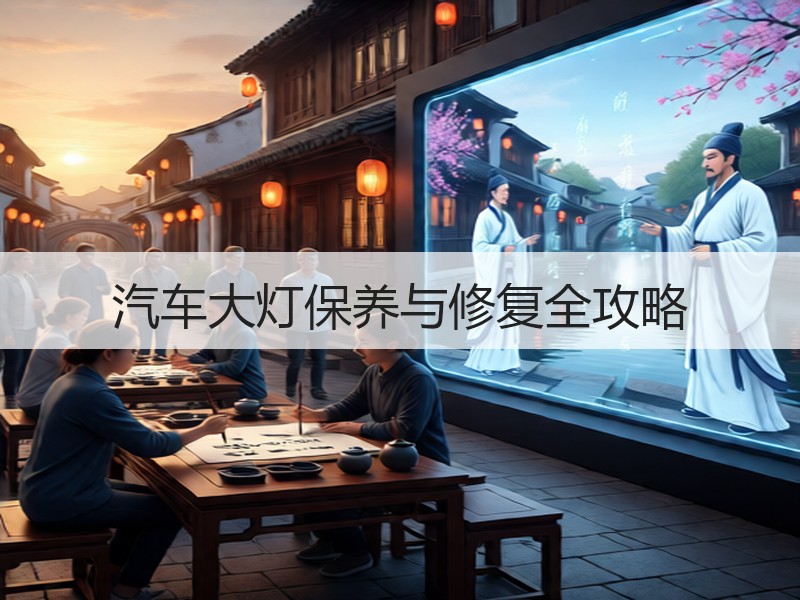 汽车大灯保养与修复全攻略