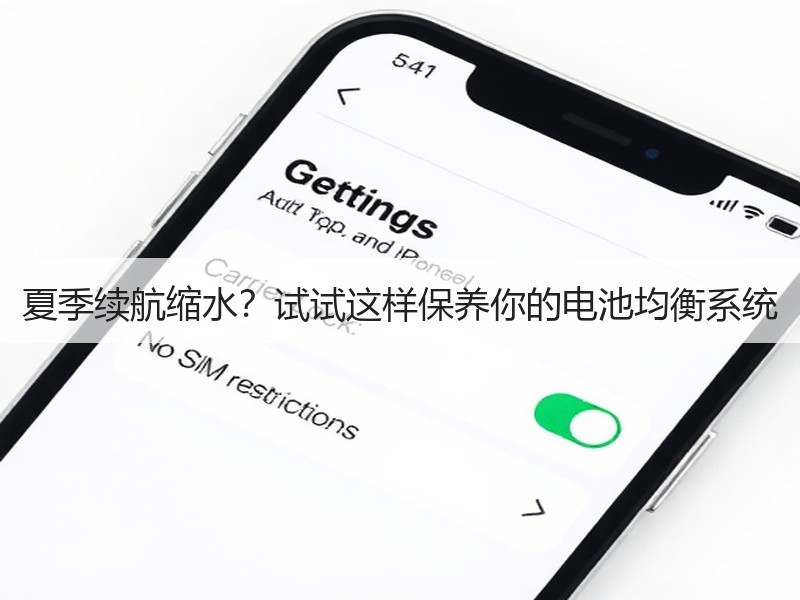 夏季续航缩水？试试这样保养你的电池均衡系