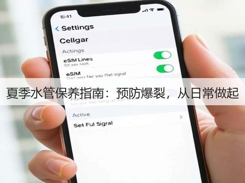 夏季水管保养指南：预防爆裂，从日常做起