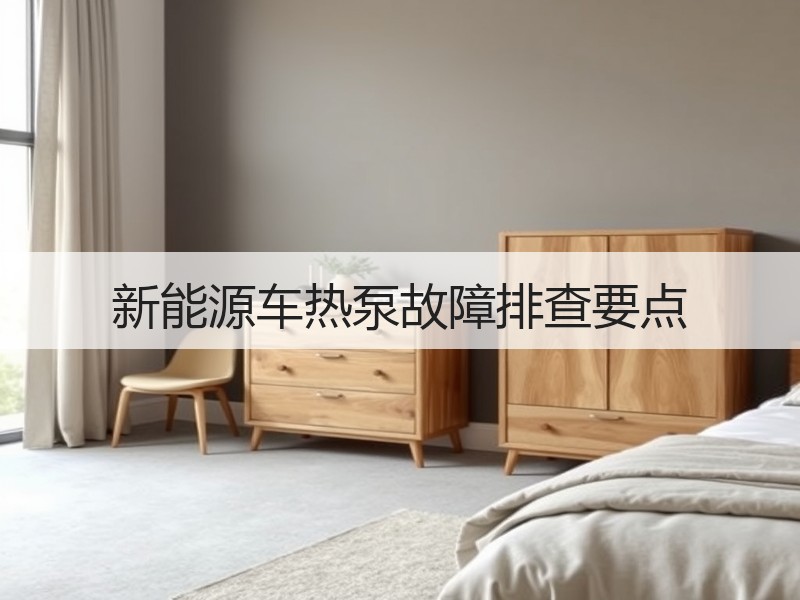 新能源车热泵故障排查要点