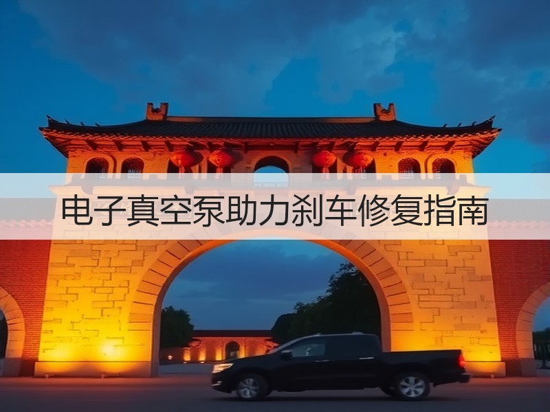 电子真空泵助力刹车修复指南