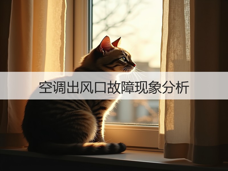空调出风口故障现象分析